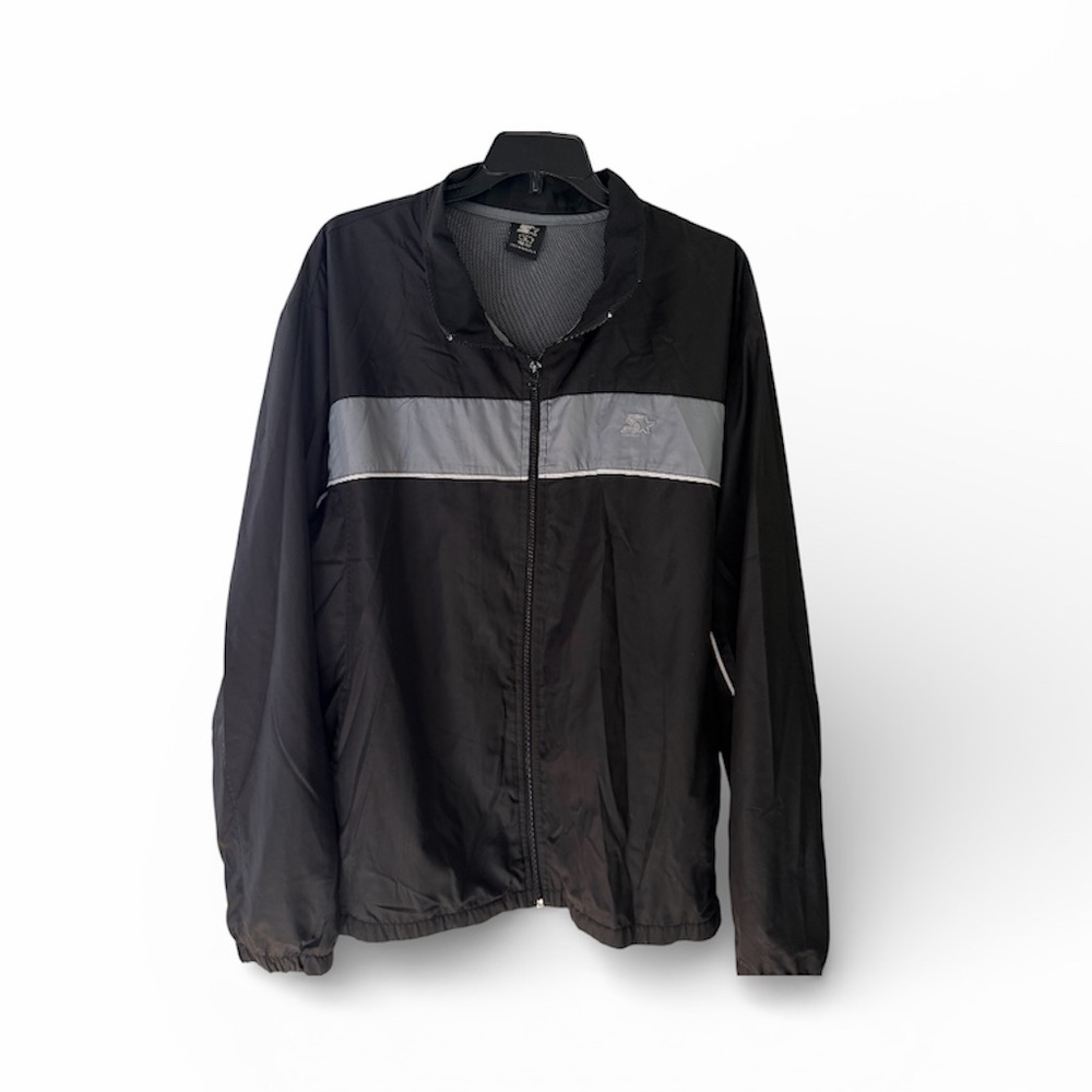 Starter Black and Gray Windbreaker XL 46/48